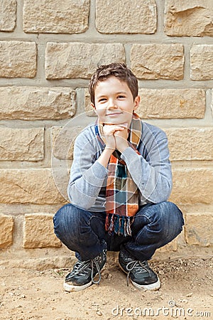Charming Teenage Boy Stock Photo