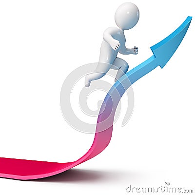 Chart arrow Stock Photo