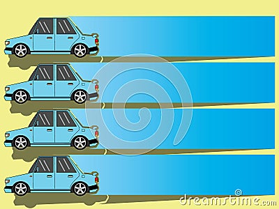 Chart of car straight tab Vector Illustration