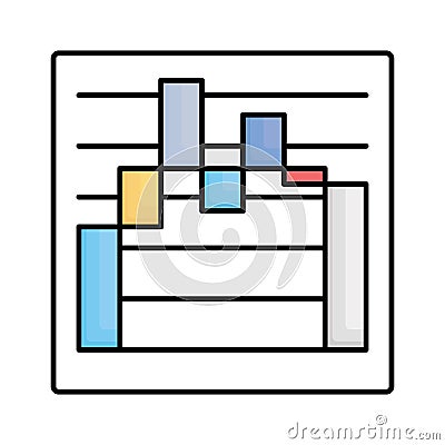 Chart fill vector icon which can easily modify or edit Vector Illustration