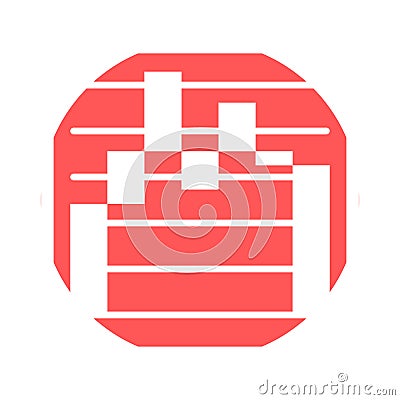 Chart glyph background vector icon which can easily modify or edit Vector Illustration
