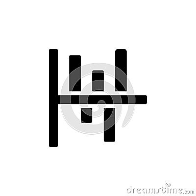 Chart graph diagram bar histograms icon. Simple business performance icons for ui and ux, website or mobile application Stock Photo