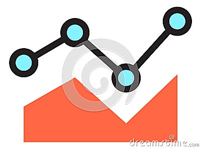 Chart icon. Data analysis symbol. Statistic report sign Vector Illustration