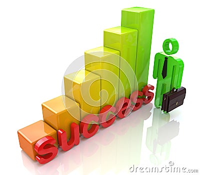 Chart success Stock Photo