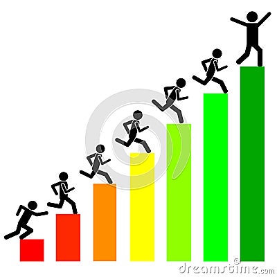 Chart Success Vector Illustration