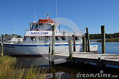 Charter Boat Fishing Waterway Deep Sea Editorial Stock Photo