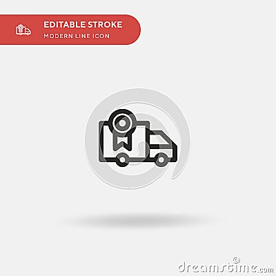 Charter Simple vector icon. Illustration symbol design template for web mobile UI element. Perfect color modern pictogram on Stock Photo