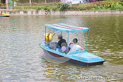 Chartering in SHENZHEN ZHONGSHAN PARK Editorial Stock Photo