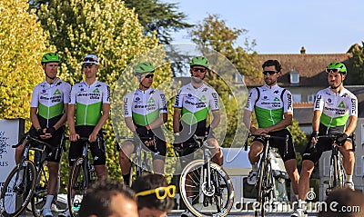 Team Dimension Data - Paris-Tours 2019 Editorial Stock Photo