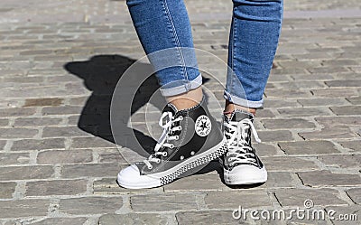 Converse All Star Sneakers Editorial Stock Photo