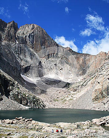 Chasm Lake Stock Photo