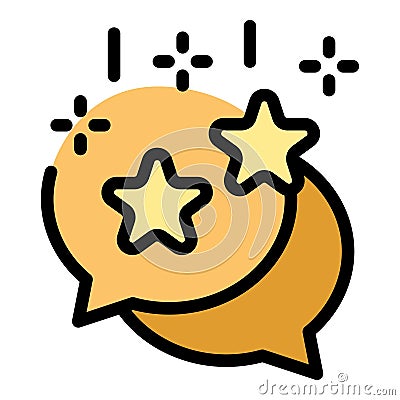 Chat amazed icon vector flat Vector Illustration