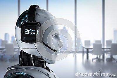 Chat bot concept Stock Photo