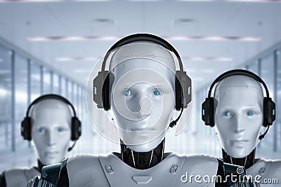 Chat bot concept Stock Photo
