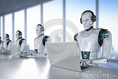 Chat bot concept Stock Photo