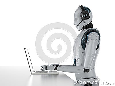 Chat bot concept Stock Photo