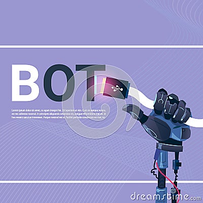 Chat Bot Free Robot Virtual Assistance Of Website Or Mobile Applications, Artificial Intelligence Concept Vector Illustration
