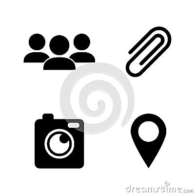 Chat communication. Simple Related Vector Icons Vector Illustration