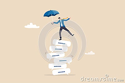 Chat dialogue, talk or discussion, conversation or communication to success, teamwork meeting or debate to get solution, opinion Vector Illustration