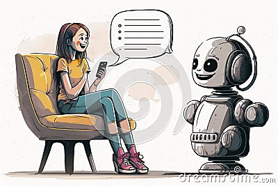 Chat GPT Artificial Intelligence chat bot by Open AI. Robot for communication, student education. Generative AI. Stock Photo