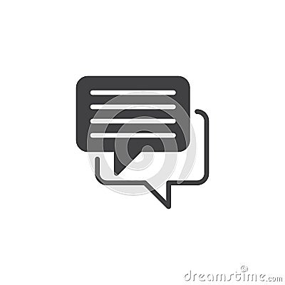 Chat icon vector Vector Illustration