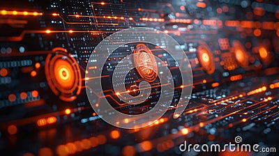 Chat manager setting up automated responses on a chat management platform Stock Photo