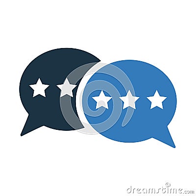 Chat, message, review icon design Vector Illustration