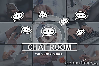 Concept of chat room Stock Photo