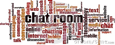 Chat room word cloud Vector Illustration