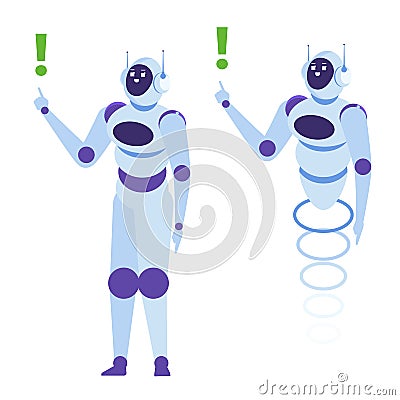 Chatbot concept. Customer support service android, artificial intelligence dialog . Vector Illustration