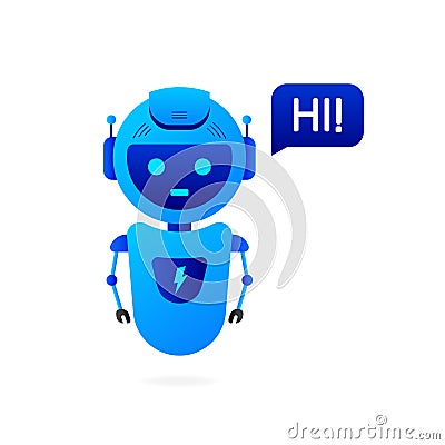 Chatbot icon concept, chat bot or chatterbot. Robot Virtual Assistance Of Website Or Mobile Applications. Vector Vector Illustration