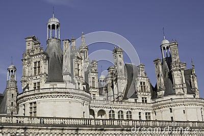 Chateau Chambord Stock Photo