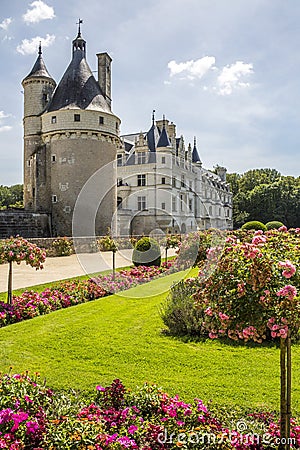 Chateau Chenonceau - Loire Valley - France Editorial Stock Photo