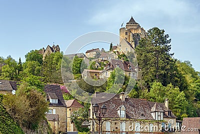Chateau de Castelnaud, France Stock Photo