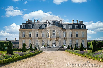 Chateau de Champs-sur-Marne near Paris - France Editorial Stock Photo