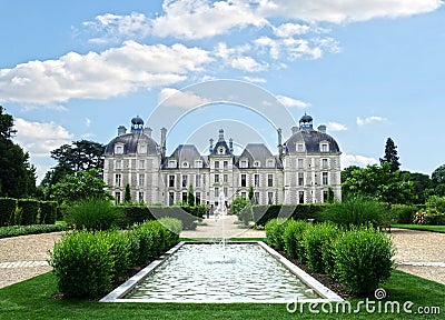 Chateau de Cheverny Stock Photo