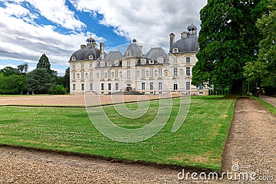 Chateau de Cheverny France. Chateaux of the Loire Valley Editorial Stock Photo