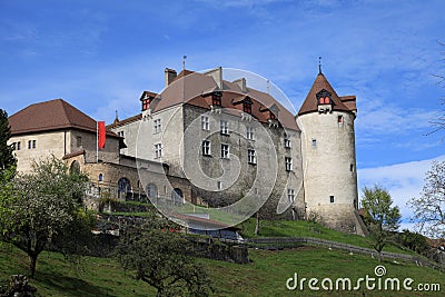 Chateau de Gruyeres, Switzerland Stock Photo