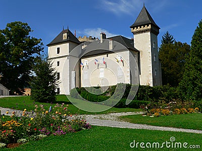 Chateau de l Echelle, La Roche sur Foron (France) Stock Photo