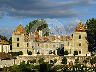 Chateau de Prangins 02, Switzerland Stock Photo