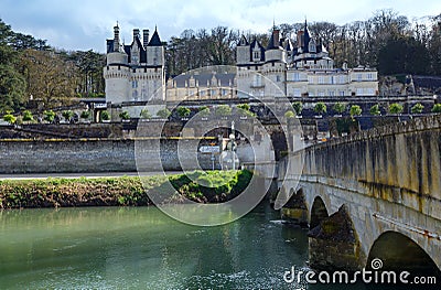 The Chateau de Usse Stock Photo