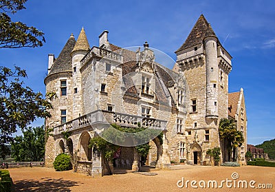 Chateau des Milandes Editorial Stock Photo