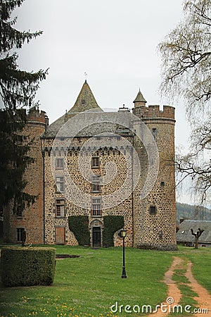 Chateau des Ternes, Cantal ( France ) Stock Photo