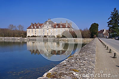 Chateau Fontaine-Francaise in France Stock Photo