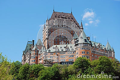 Chateau Frontenac hotel, Quebec City Editorial Stock Photo