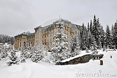 Chateau Lake Louise Stock Photo