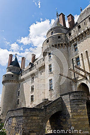 Chateau Langeais Entrance Stock Photo