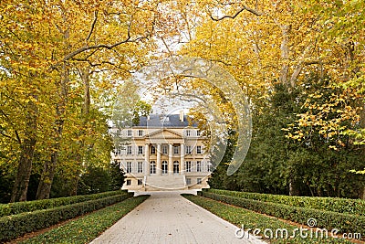 Chateau Margaux, Bordeaux, France Stock Photo