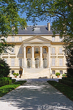 Chateau Margaux, medoc, bordeaux, france Stock Photo