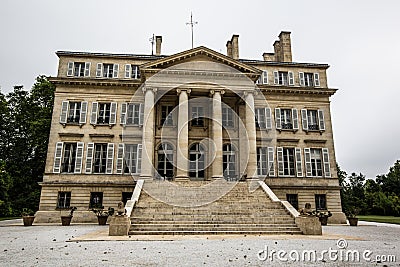 Chateau margaux winery mansion,Bordeaux, France Stock Photo